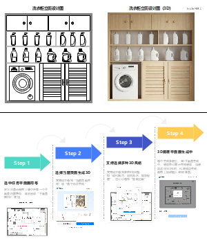 洗衣柜立面设计图