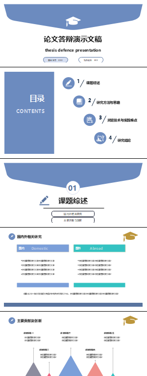 论文答辩演示文稿