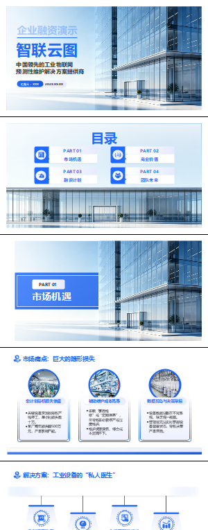 企业融资商业计划书PPT模板