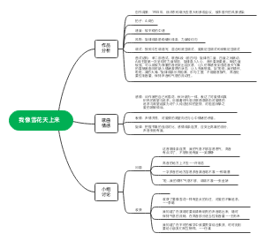 我像雪花天上来思维导图