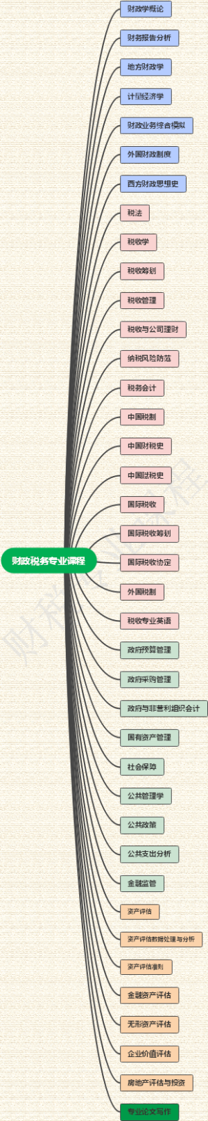 财政税务专业课程