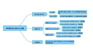 网卡端口的up和down设置