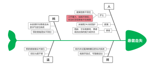 患者走失鱼骨图