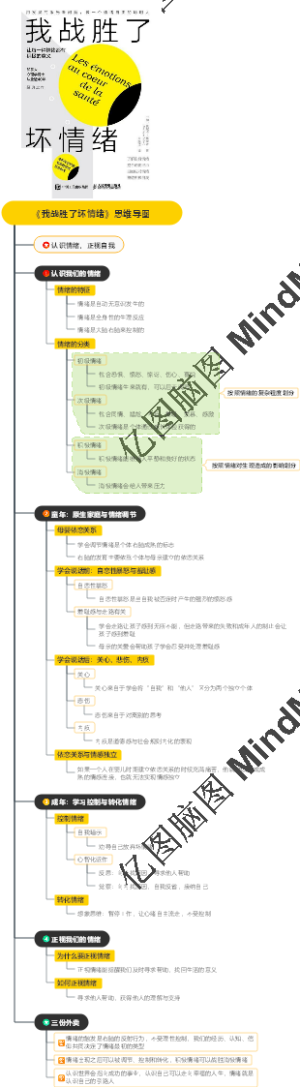 《我战胜了坏情绪》思维导图