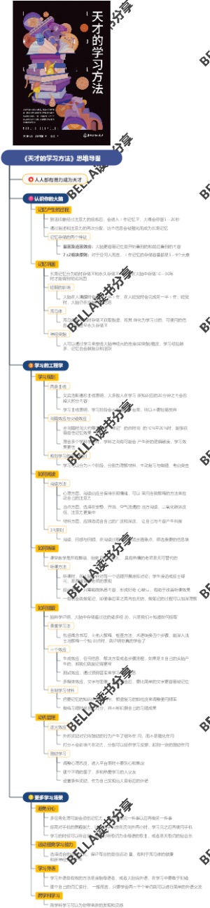 《天才的学习方法》思维导图