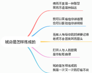 城府是怎样炼成的