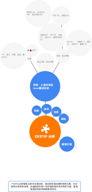 DESTEP分析思维导图