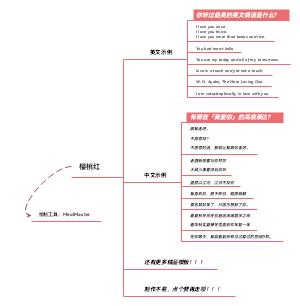 思维导图配色｜樱桃红﻿〖免费版〗