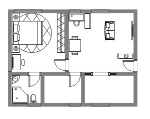 单身公寓平面图