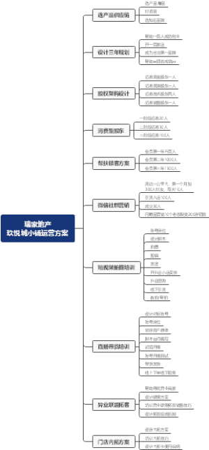 瑞家地产玖悦城小铺运营方案