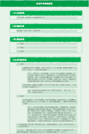 古诗中用典的类型