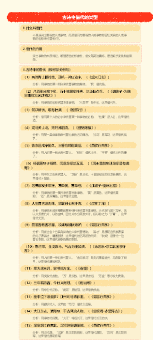 古诗中借代的类型