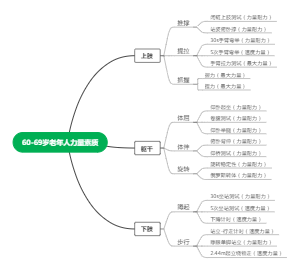 60~69岁老年人力量素质
