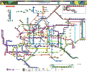广州地铁线网示意图2026