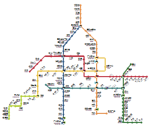 老版广州地铁图