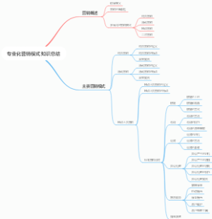 专业化营销模式知识总结