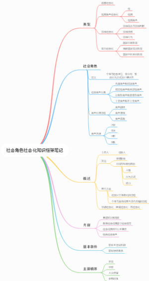 社会角色社会化知识框架笔记