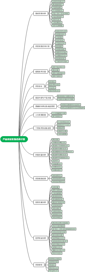 产品项目实施总体计划