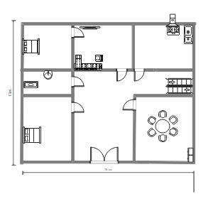 大户型房屋平面设计图 (1)
