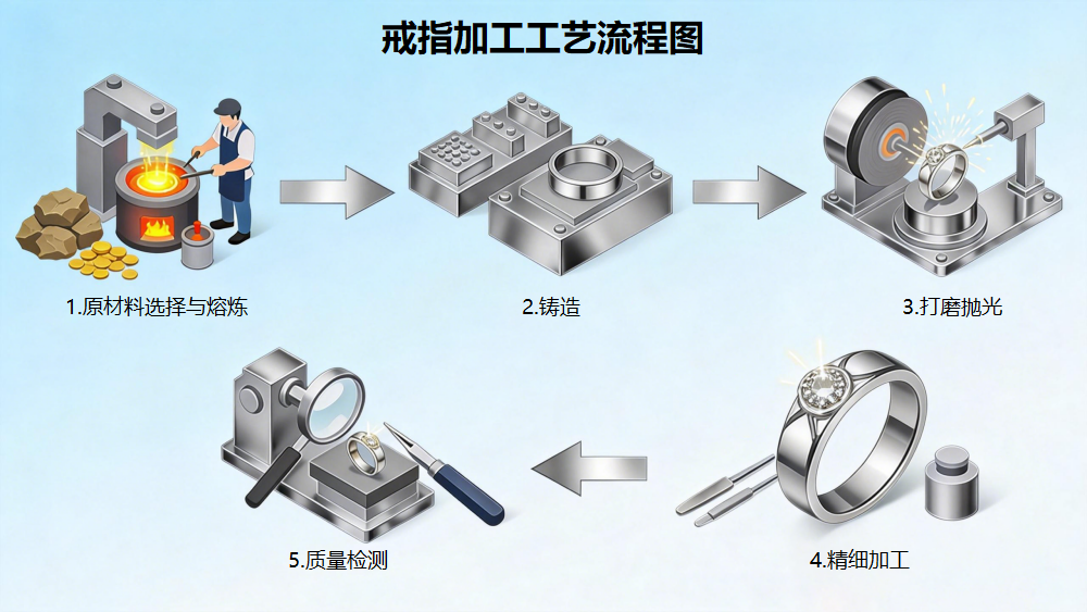 戒指加工工艺流程全揭秘