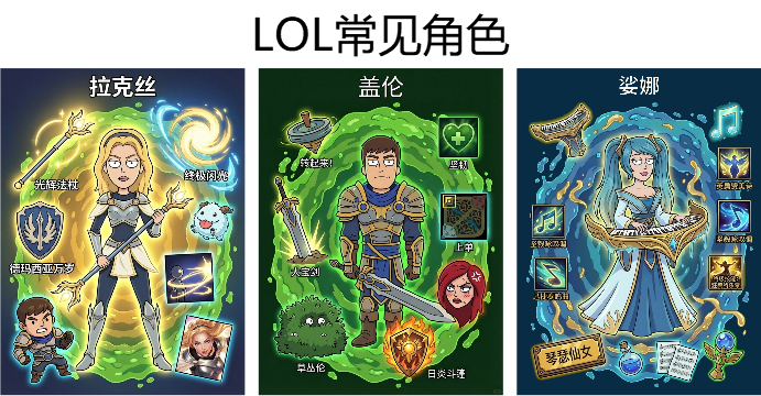 LOL常见角色插画