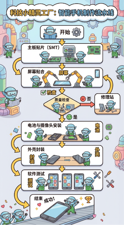 科技小精灵工厂手机制作