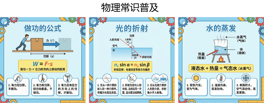 物理常识科普插画