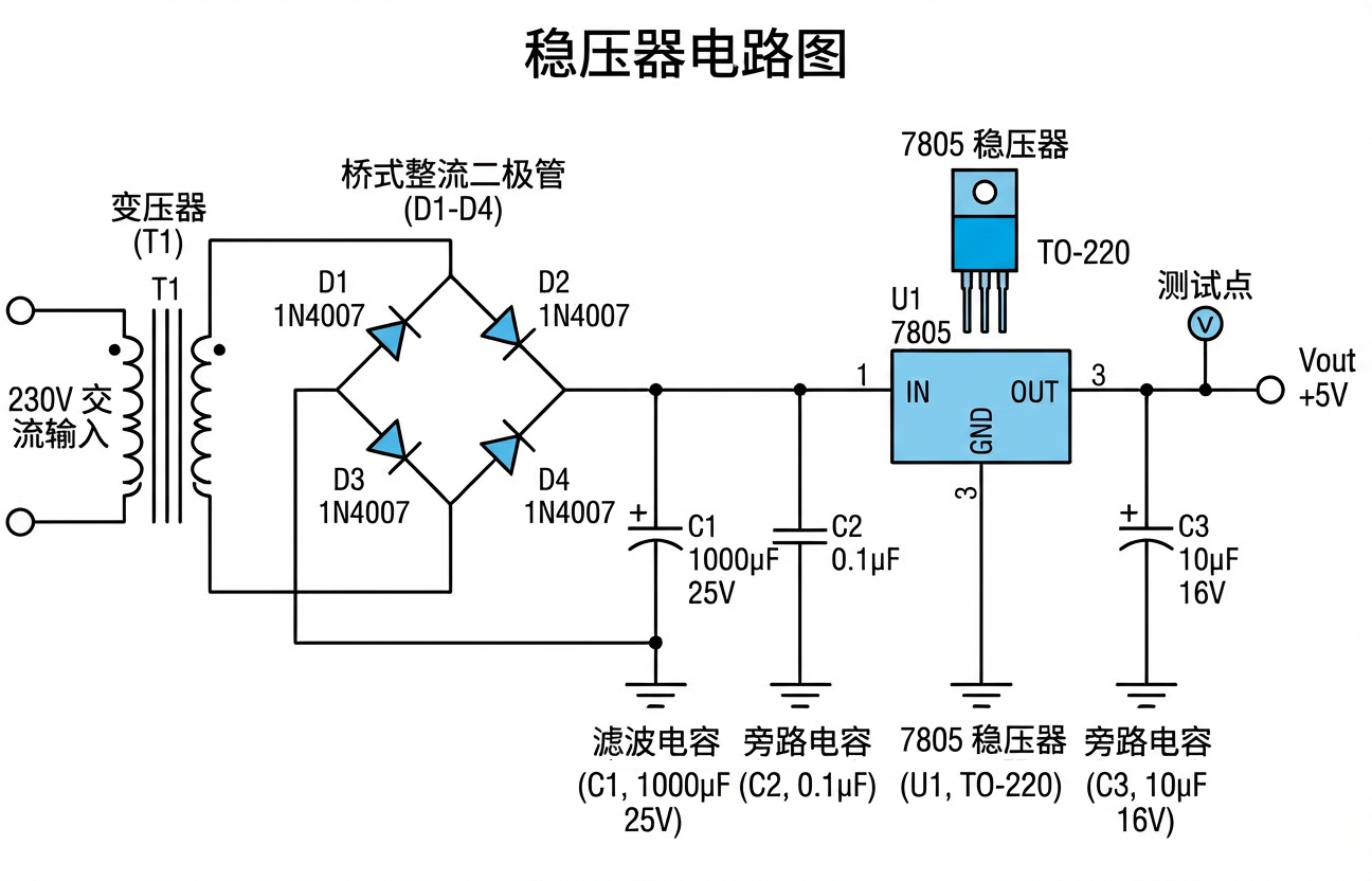 稳压器电路图详解