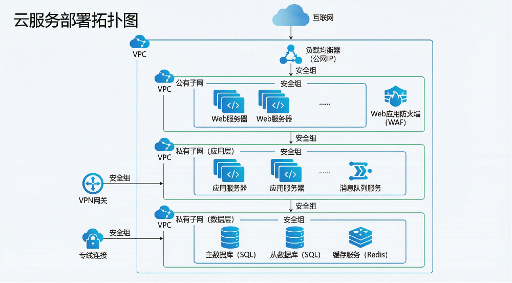 云服务部署拓扑图