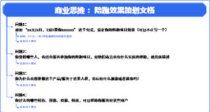 商业思维 ：陪跑效果策划文档