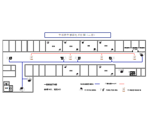 教学楼二层弱电点位图