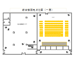 综合楼弱电点位图(一层)