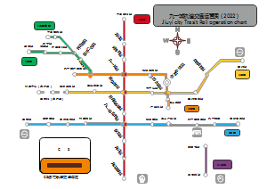 九一城地铁线路图
