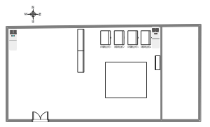 初级电控柜布局平面图
