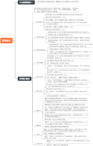 获利能力