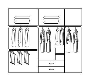 衣柜平面设计图