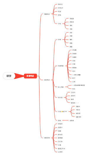 旅游准备