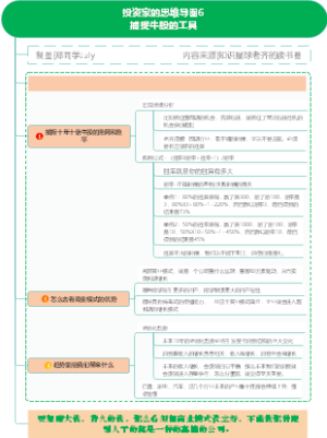 投资家的思维导图6捕捉牛股的工具