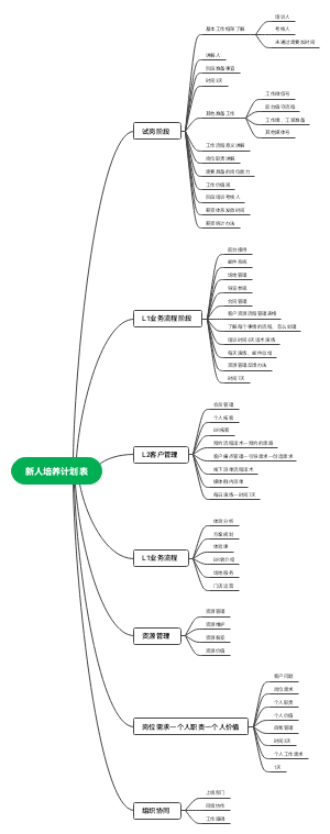 新人培养计划表