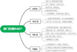 部门管理SWOT