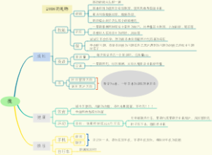 个人计划思维导图