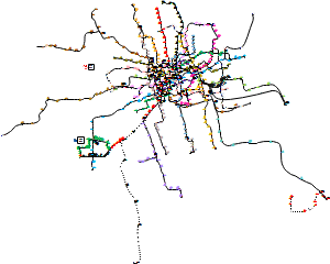 上海轨道交通全图实际走向版