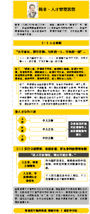 韩非人才管理思想