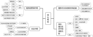 《绿色植物》思维导图