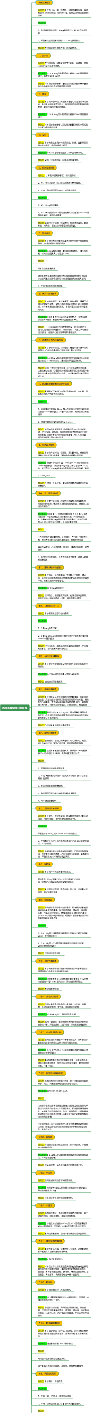 急诊急救常用药物应用
