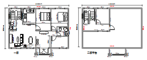 一层半别墅户型设计平面图