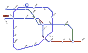 奥林岛地铁线路图