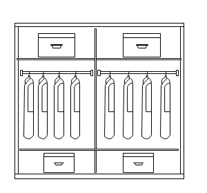 家用衣柜设计平面图