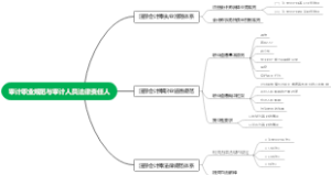 《审计》第三章思维导图