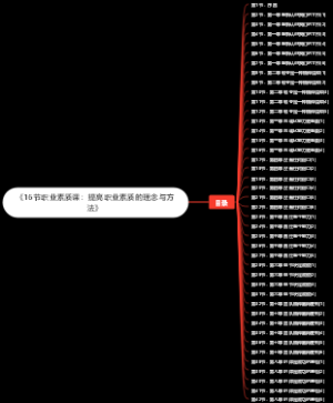 《16节职业素质课：提高职业素质的理念与方法》目录